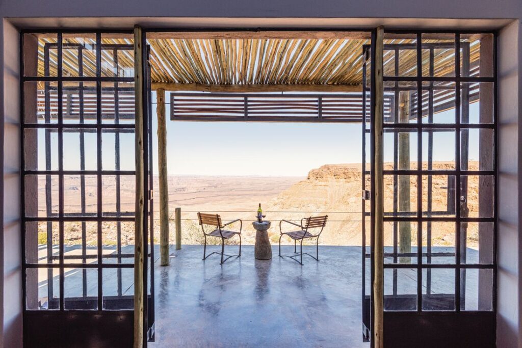 The view from a room at Fish River Canyon