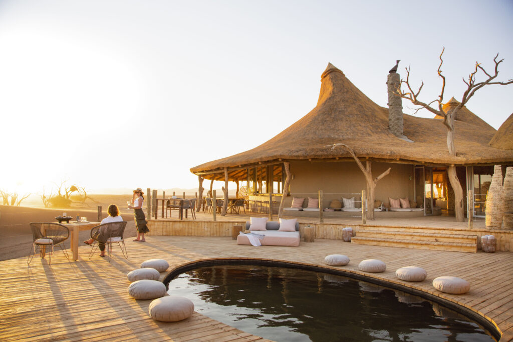 Pool and main area at Little Kulala in Namibia